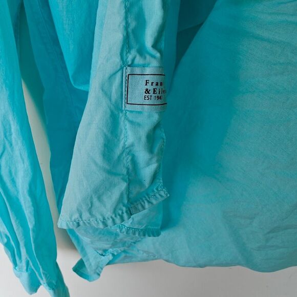 Frank & Eileen Luke Shirt Blue Size Small Button Up Long Sleeves Lightweight - Picture 7 of 11